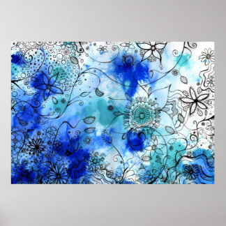 Flower garden - poster