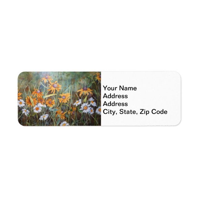 Flower Garden Return Address Label (Front)