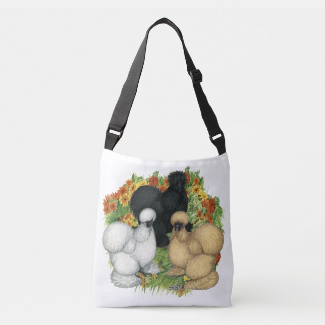 Flower Garden Silkies Crossbody Bag (Front)