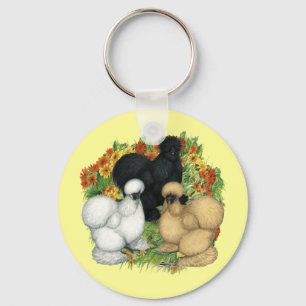 Flower Garden Silkies Key Ring
