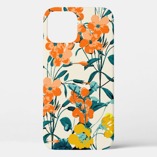 Flower Garden. Small Cute Florals and Branches Swe Case-Mate iPhone Case (Back)