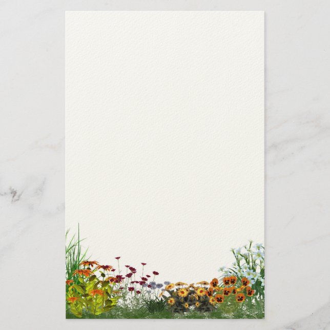 Flower Garden Stationery (Front)