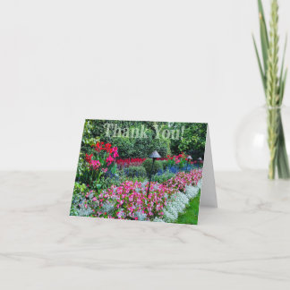 Flower Garden Thank You Folded Card