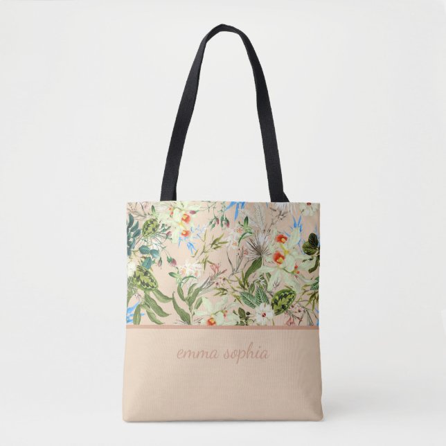 Flower Garden Tote Bag (Front)