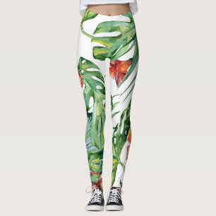 Flower Garden Tropical Leggings