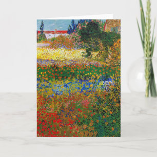 Flower Garden, Van Gogh Card