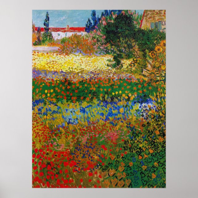 Flower Garden, Van Gogh Poster (Front)