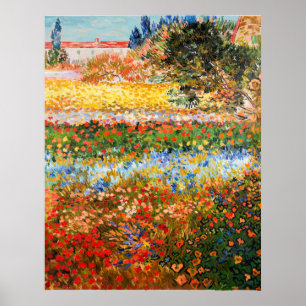 'Flower Garden' Vincent van Gogh. Poster