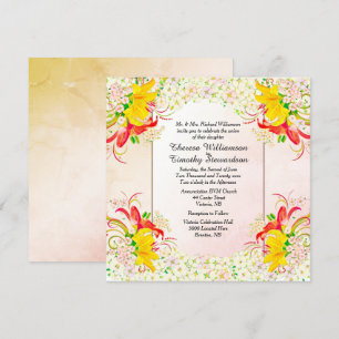 Flower Garden Wedding Invitation