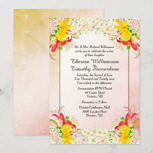 Flower Garden Wedding Invitation