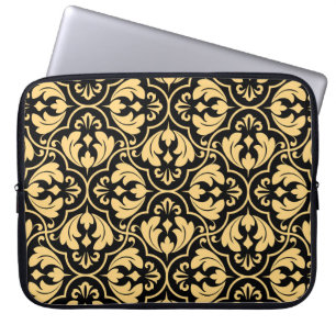 Flower geometric pattern. Seamless vintage backgro Laptop Sleeve