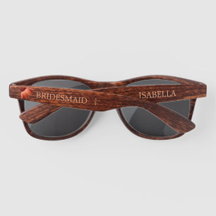 Flower Gerbera on Abstract peach Wedding Sunglasses