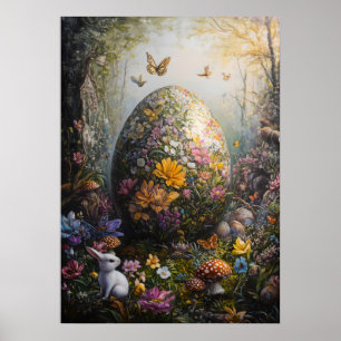 Flower Giant Easter Egg Poster