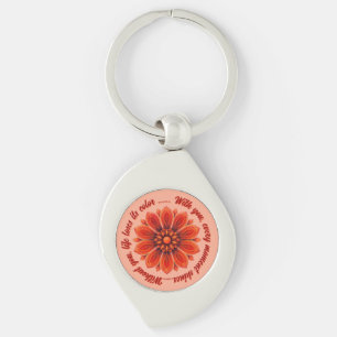 FLOWER GIFT MOM DAUGHTER SISTER TEACHER FRIEND KEY RING