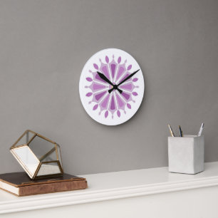 FLOWER GIFT MOM SISTER BOSS TEACHER FRIEND ROUND CLOCK