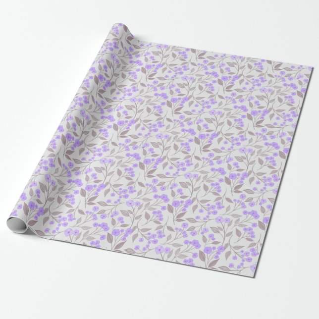 Flower Gift Paper (Unrolled)