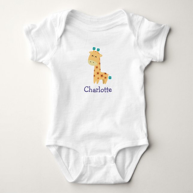 Flower Giraffe Bodysuit (Front)