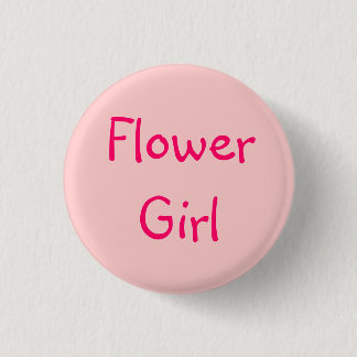 Flower Girl 3 Cm Round Badge