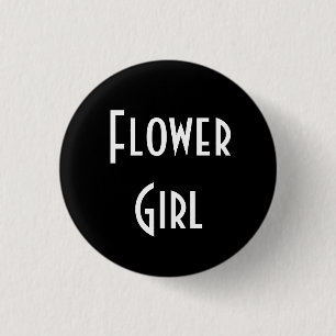 Flower Girl 3 Cm Round Badge