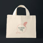 Flower Girl Art Nouveau Dusty Pink Butterfly Mini Tote Bag<br><div class="desc">Dusty pink vintage art nouveau butterfly "Flower Girl" gift tote bag. A Tote Bag can be a lovely way to thank your flower girl for their love on your special day. This Flower Girl tote bag is perfect to hold personalised gifts and treats for your flower girl. Designed to match...</div>