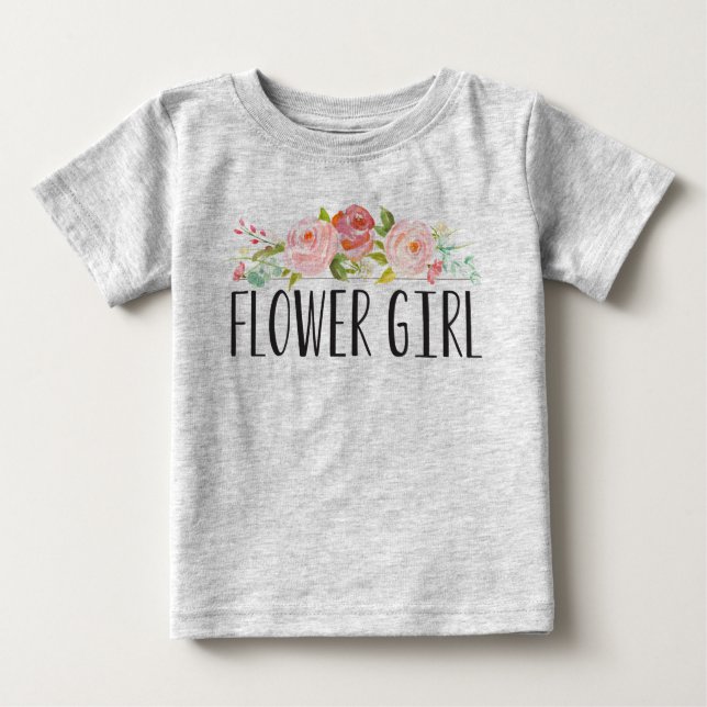 Flower Girl Baby Tee | Bridesmaid (Front)