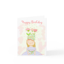 Flower girl birthday card