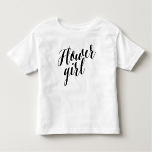 Flower Girl Black Script Shirt