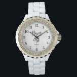 Flower Girl Black White Wedding Watch<br><div class="desc">Flower Girl Black White Watch for Wedding,  Bridal Party,  Bridal Shower,  Bachelorette Party. Check out more products with this design in the collection below.</div>