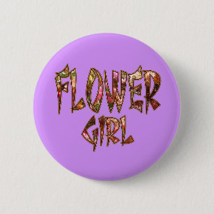 Flower Girl Bougainvillea Button