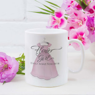 Flower Girl Bridal Party Gifts Bride Personalised Coffee Mug