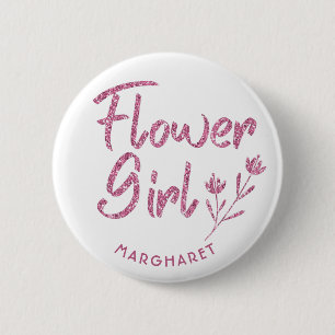 Flower Girl Bridal Shower pin