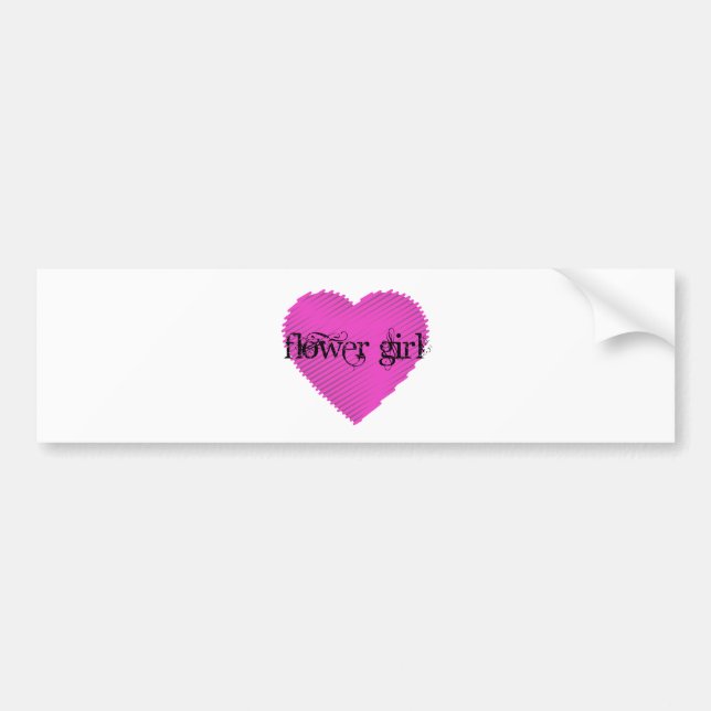 Flower Girl Bumper Sticker (Front)