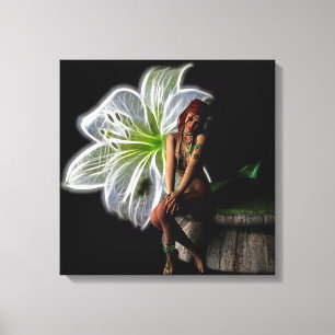 Flower Girl Canvas Print