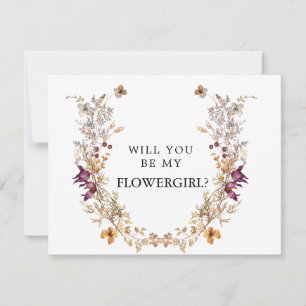 Flower Girl Card