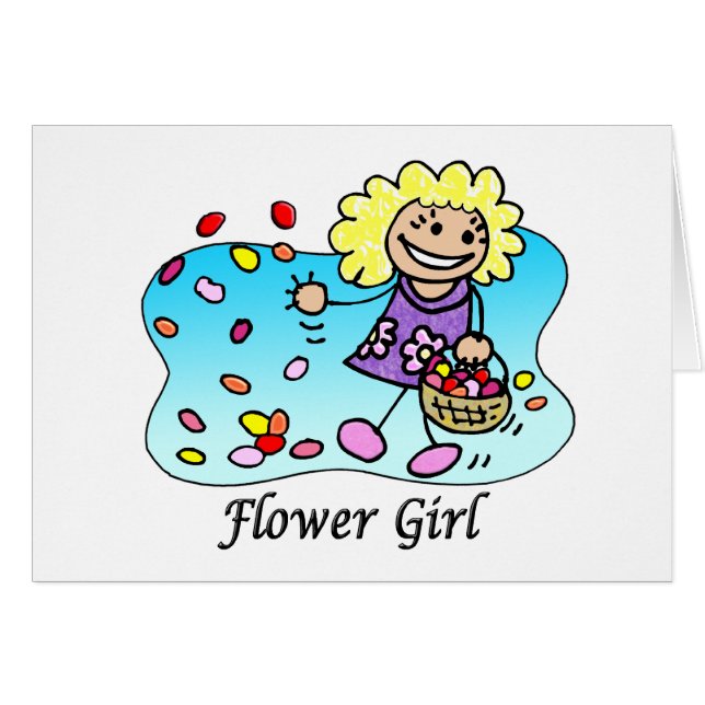 Flower Girl Card (Front Horizontal)
