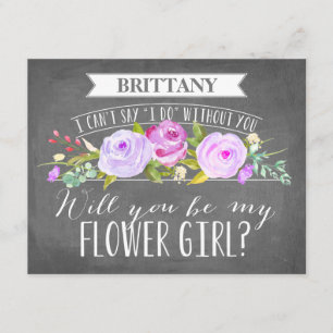 Flower Girl Card   Bridesmaid