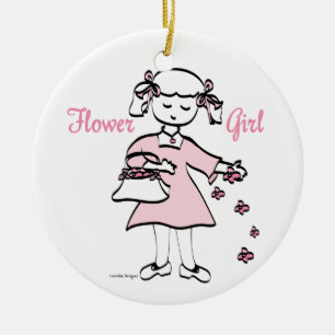 Flower Girl Ceramic Tree Decoration