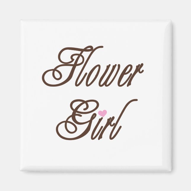 Flower Girl Classy Browns Magnet (Front)