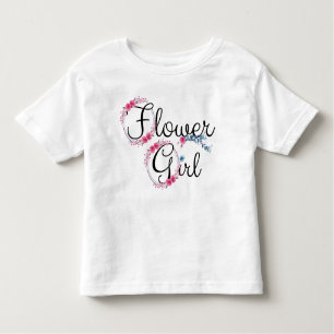 Flower Girl Cute Floral Toddler T-Shirt
