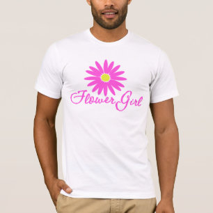 Flower Girl Daisy/ Pink T-Shirt