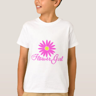 Flower Girl Daisy/ Pink T-Shirt