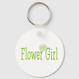 Flower girl/ Daisy theme Key Ring