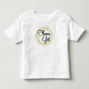 Flower Girl Floral Circle Toddler T-Shirt