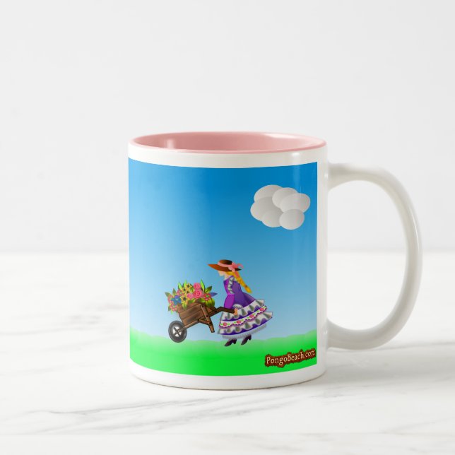 Flower Girl Going Home Mugs (Right)