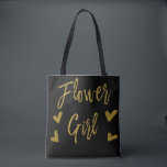Flower Girl Gold and Black Wedding Bag<br><div class="desc">The Flower Girl Gold and Black Wedding Bag is the perfect wedding bag to travel with to a destination wedding.</div>