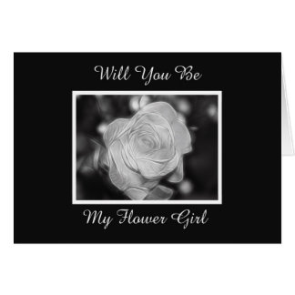 Flower Girl Invite Card