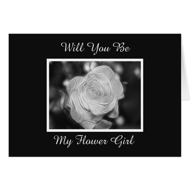 Flower Girl Invite Card (Front Horizontal)