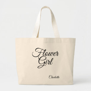 "Flower Girl" Jumbo Personalised Tote