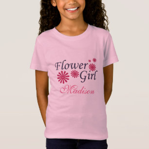 Flower Girl Personalised Kids T-Shirt