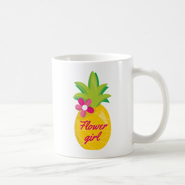Flower Girl Pineapple Coffee Mug (Right)